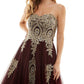 Say Yes To The Prom Junior's Strapless Embellished Ballgown Purple Size 11