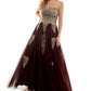 Say Yes To The Prom Junior's Strapless Embellished Ballgown Purple Size 11