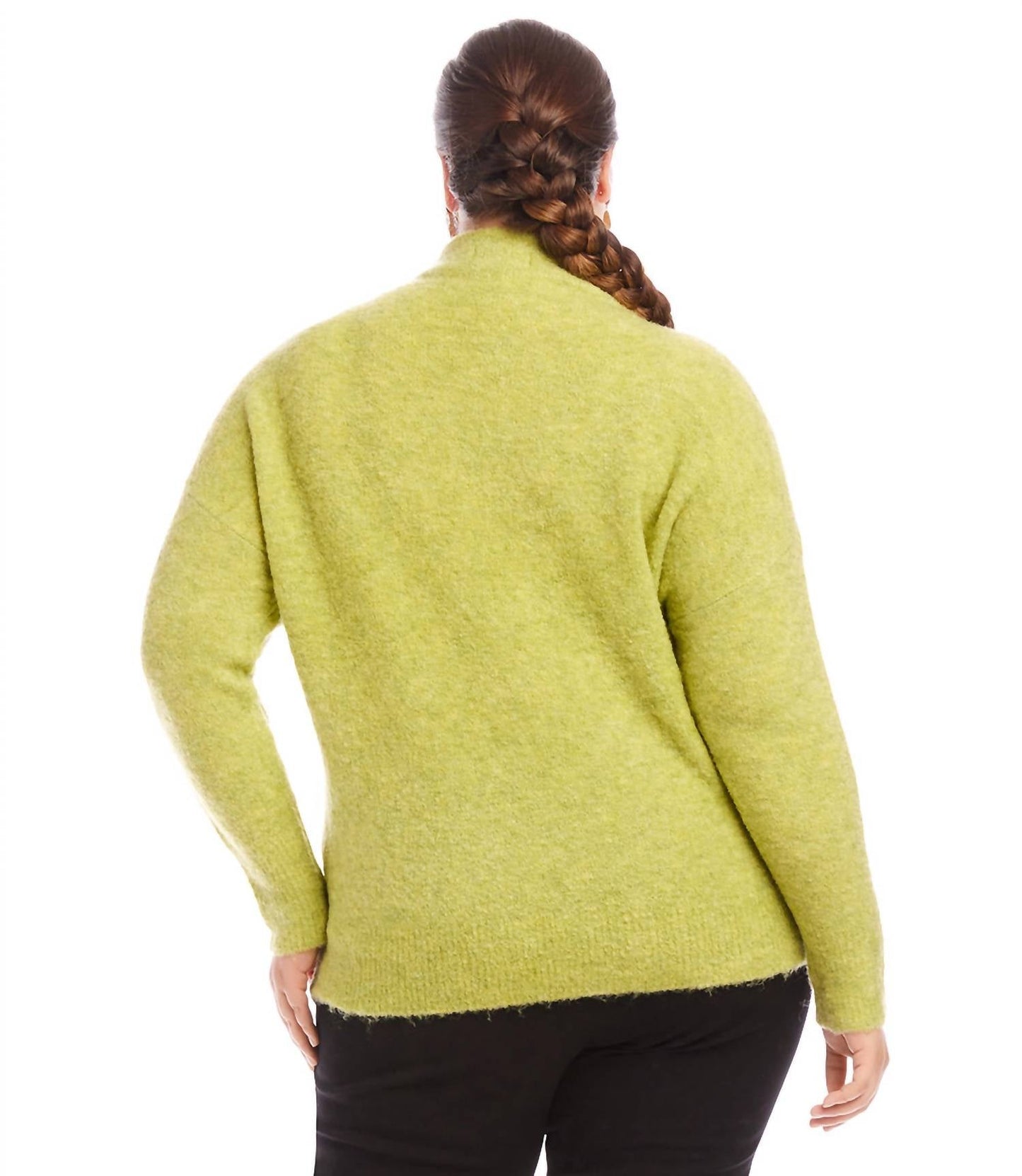 Karen Kane - Plus Size Mock Neck Boucle Sweater