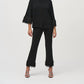 Joseph Ribkoff - Trapeze Top With Feather Cuffs