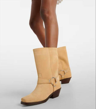 Isabel Marant - Pre-loved Women Antya Suede Biker Boots