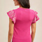 Hem & Thread - Atlas Embroidered Ruffle Sleeve Sweater