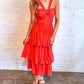 Day + Moon - Tangerine Dream Midi Dress