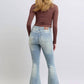 Judy Blue - Mid Rise Tinted Pin Tack Detail Flare Jeans