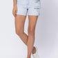 Judy Blue - High-rise Cuffed Printed Lining Shorts