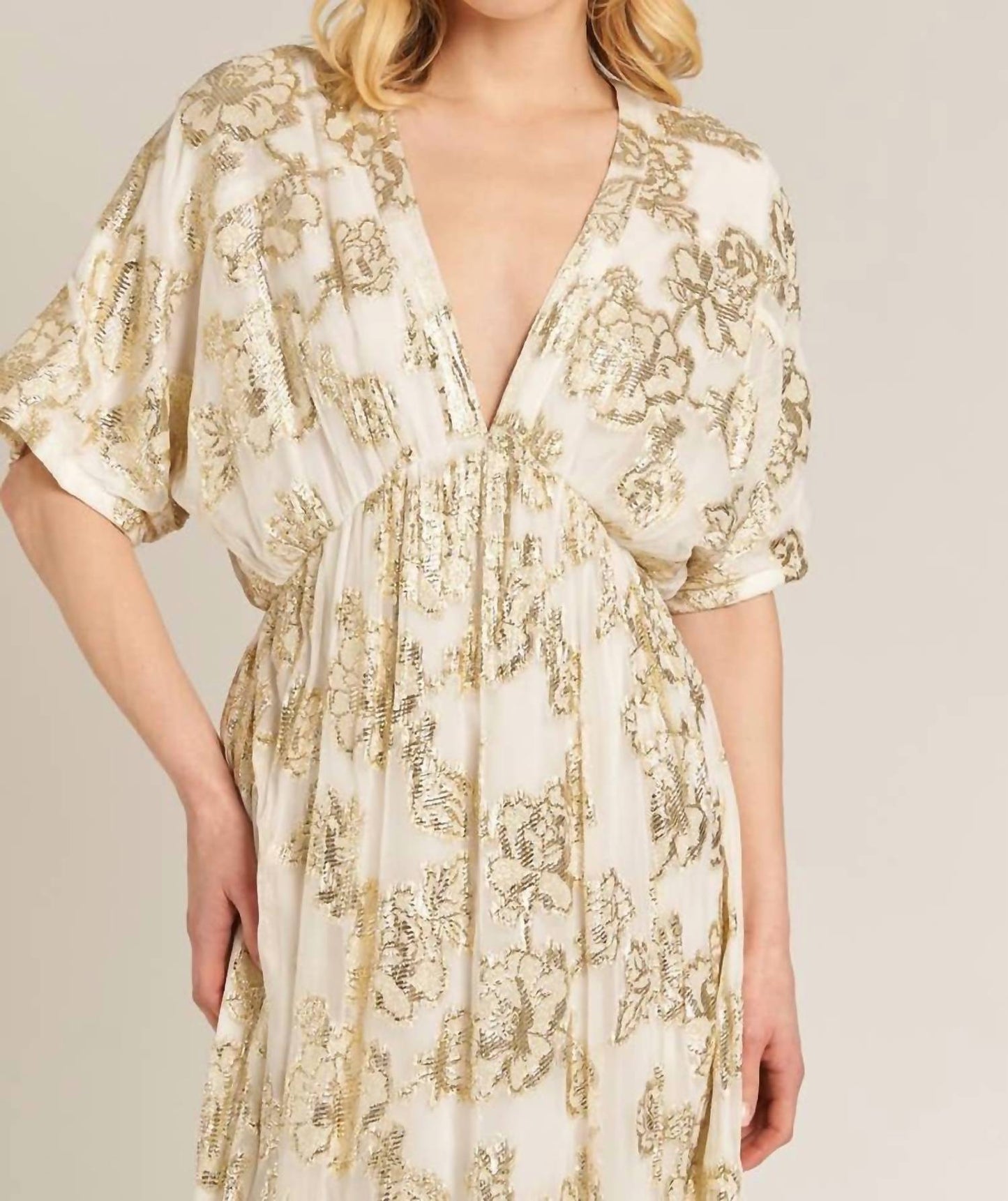 En Creme - Sands Foil Maxi Dress