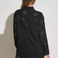Elan - Erin Eyelet Button Down Cover Up