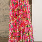 Blue B - Floral Pleated Maxi Skirt