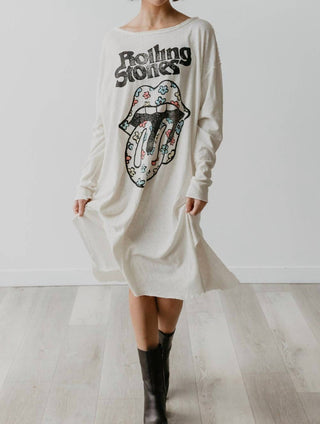 People Of Leisure - Rolling Stones Flower Power Dress
