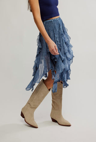 Free People - Susanna Knee-Length Midi Skirt