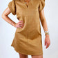Thml - Fiona Flutter Suede Mini Dress