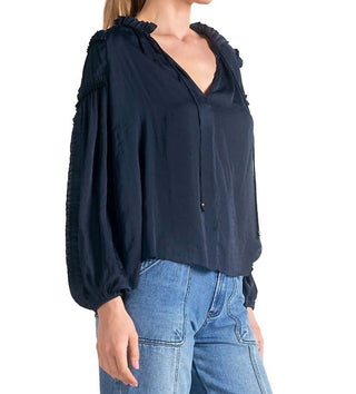 Elan - Tie Neck Blouse