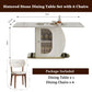 Dining Table Set With Storage, Includes Chairs For Kitchen