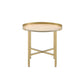 Mithea End Table - Oak / Gold