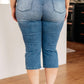 Judy Blue - Cool Denim Pull On Non Distressed Capri Jeans