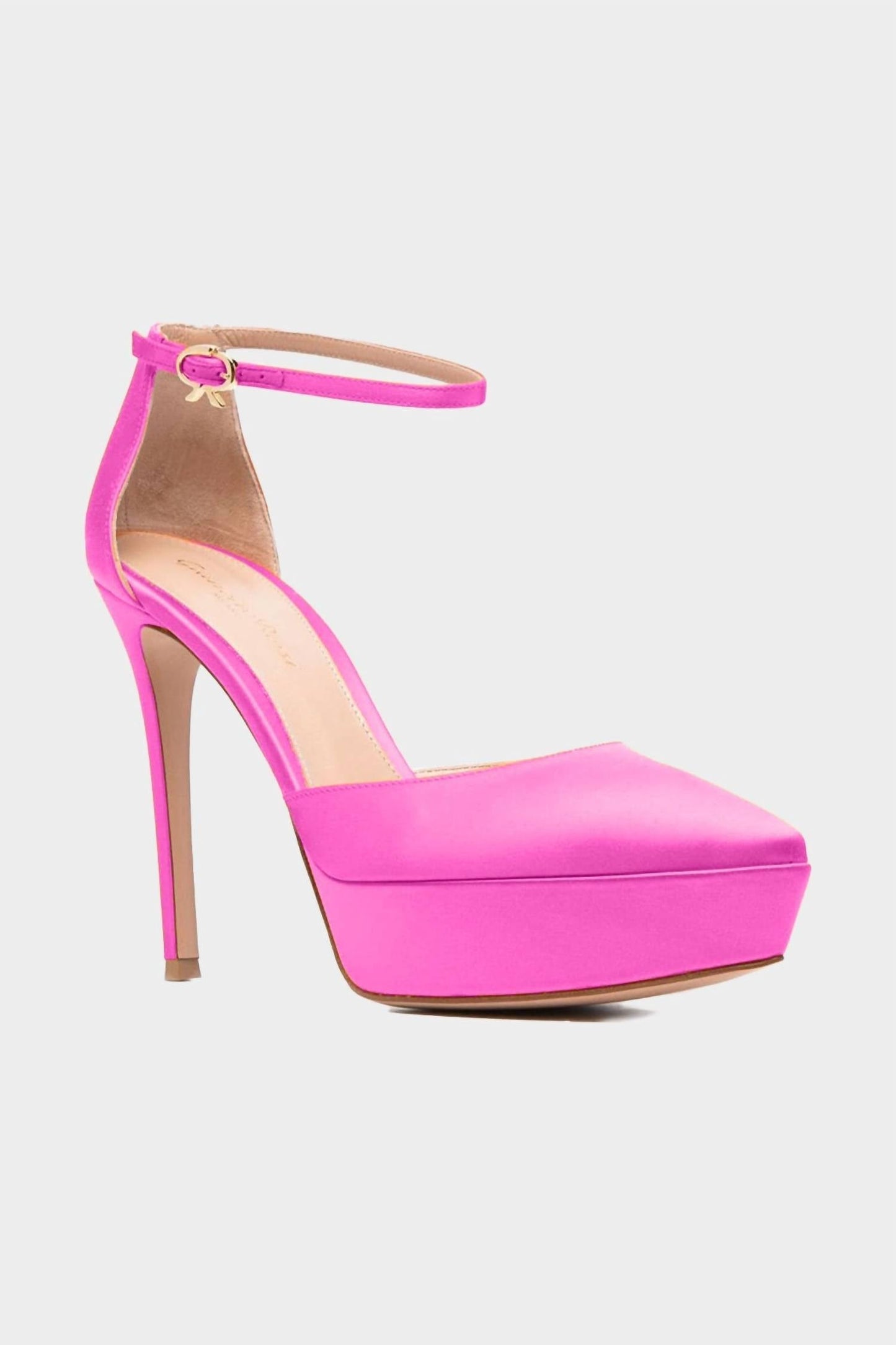 Gianvito Rossi - Women's Ankle Strap Satin Platform