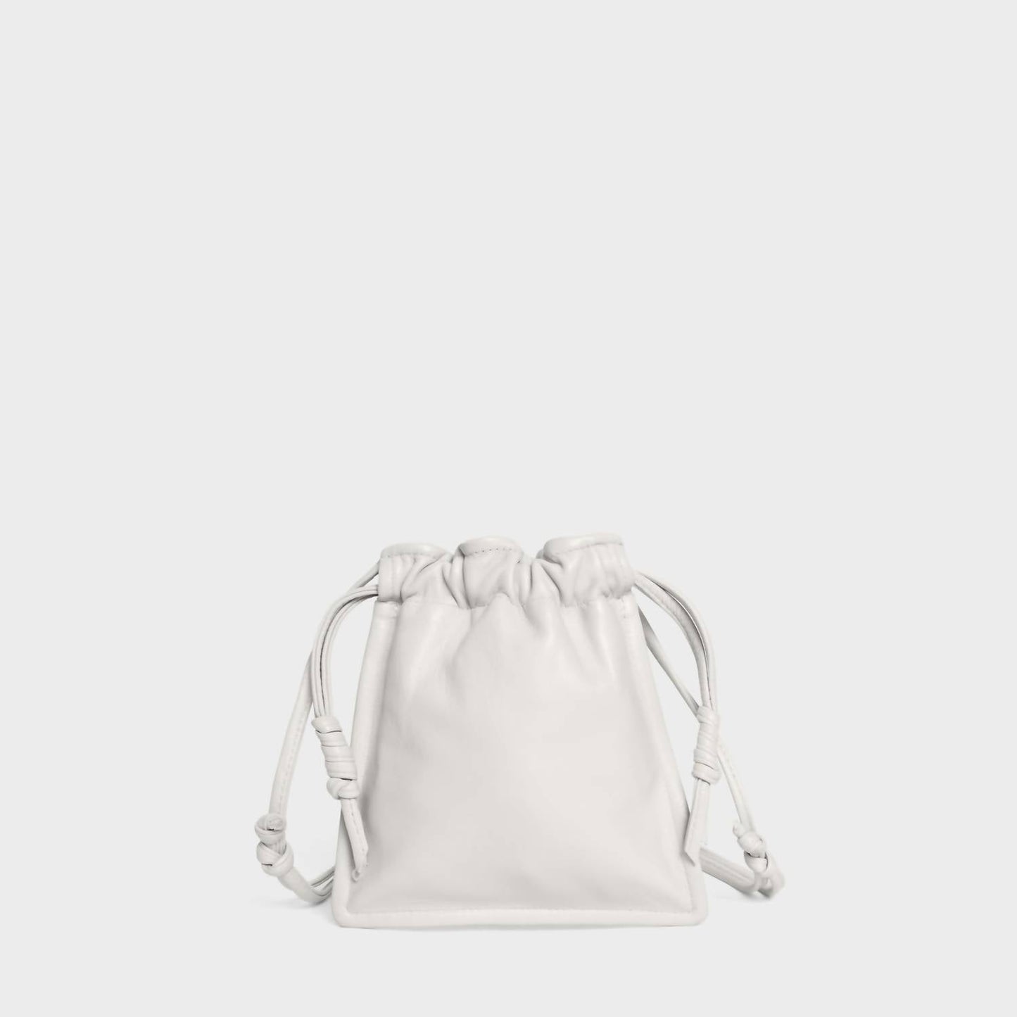 Lemiz - Women's Mini Bowie Drawstring Leather Bag