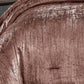 Blush Crinkle Velvet 7Pc Bedding Ensemble