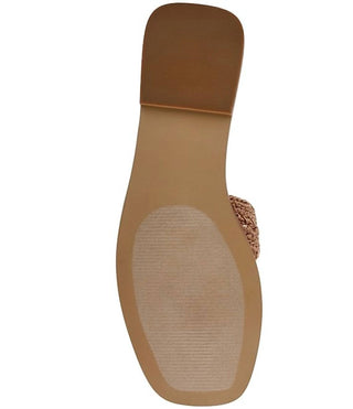 Steve Madden - Women's Hadyn-m Macrame Woven Flat Slide Sandals