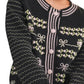 &Merci - Floral Ruffle Sleeve Sweater Cardigan