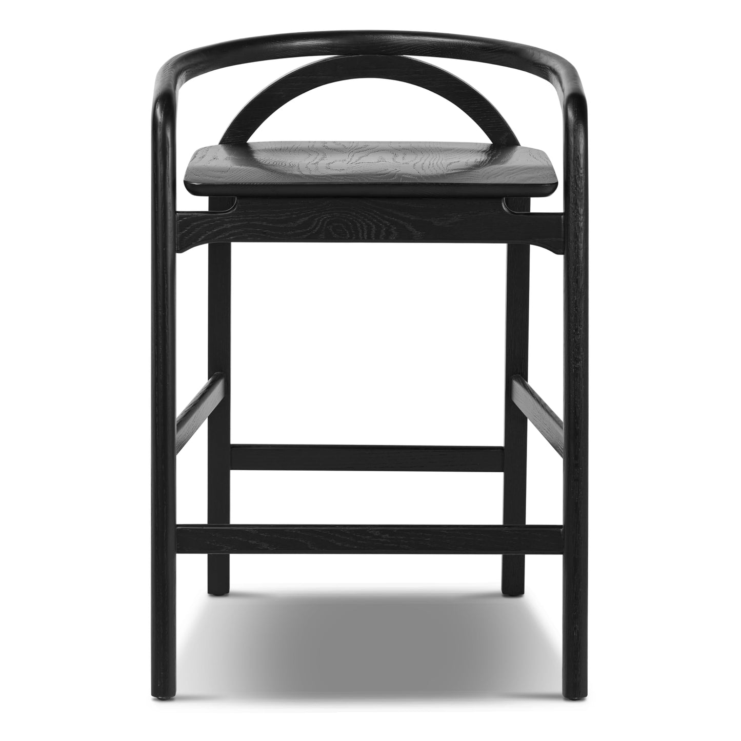 POLY BARK Yokohama Black Counter Stool