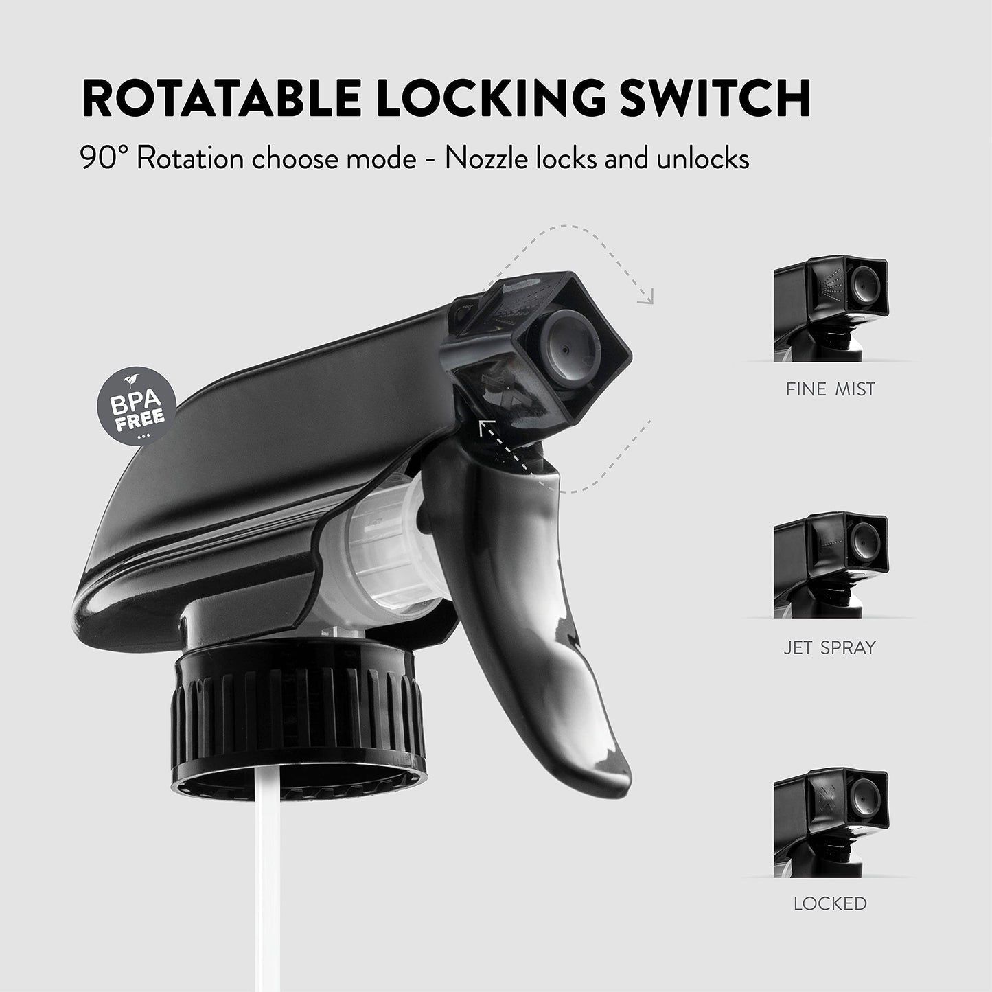 Glass Spray Bottles - 16 Oz 2 Pack