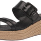 Sam Edelman Women's Carson Wedge Sandal, Black, 10