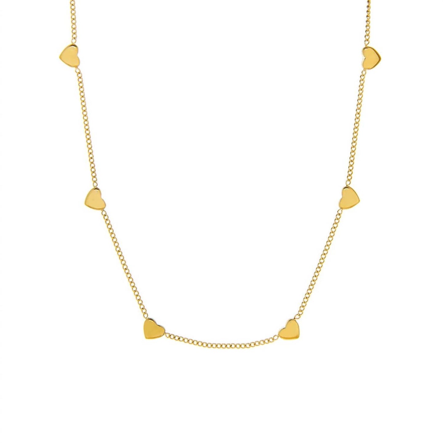 Marlyn Schiff - Women's String Of Hearts Necklace
