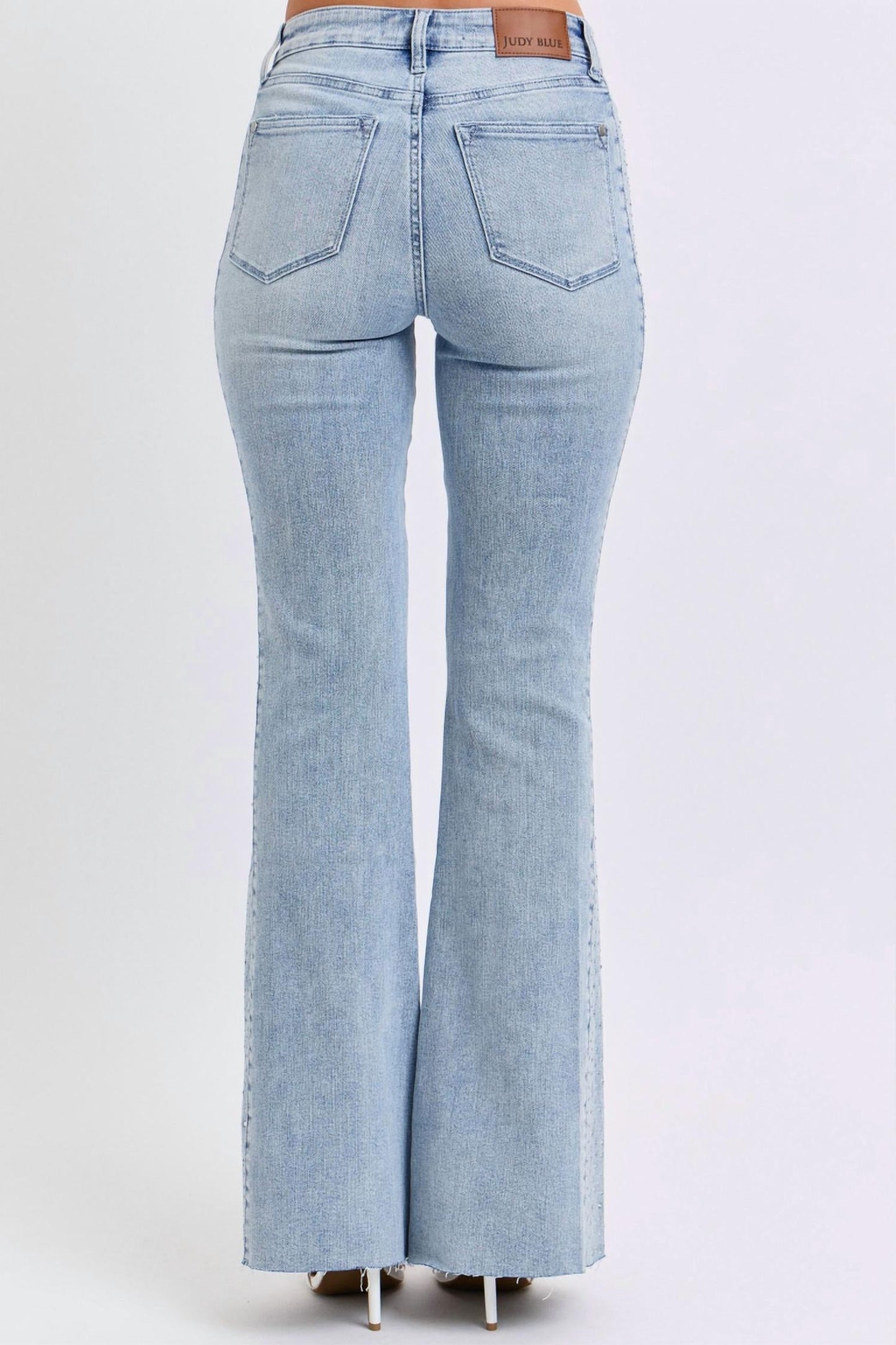 Judy Blue - Rhinestone Detail Flare Jeans