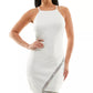 BCX Junior's Asymmetrical-Hem Rhinestone Dress White Size X-Large