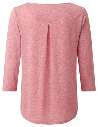 Women's Asha Pink Three-Quarter Sleeve Top