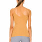Enza Costa - Stretch Silk Knit Asymmetrical Tank