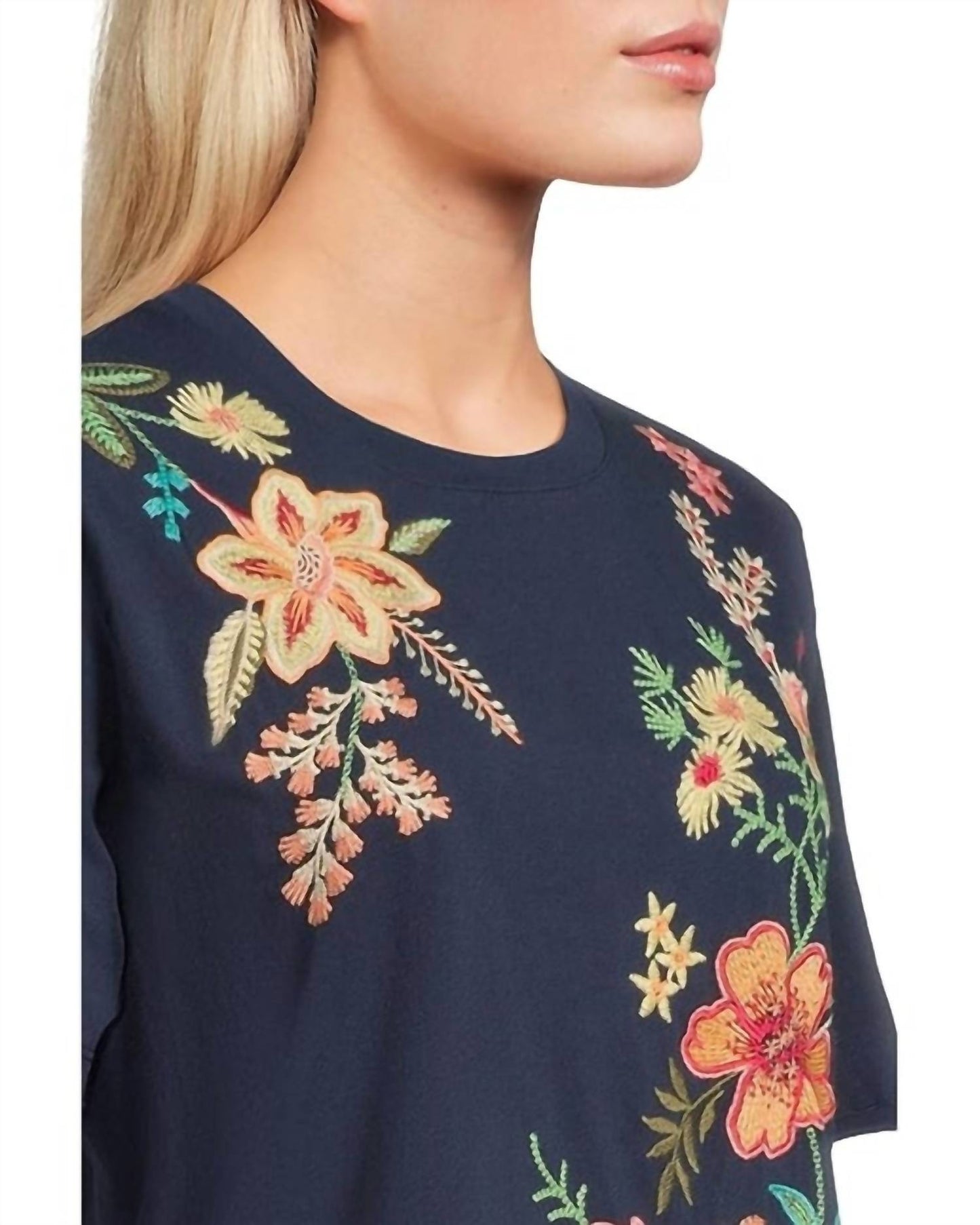 Johnny Was - RAW SEAM TEE ISHANI