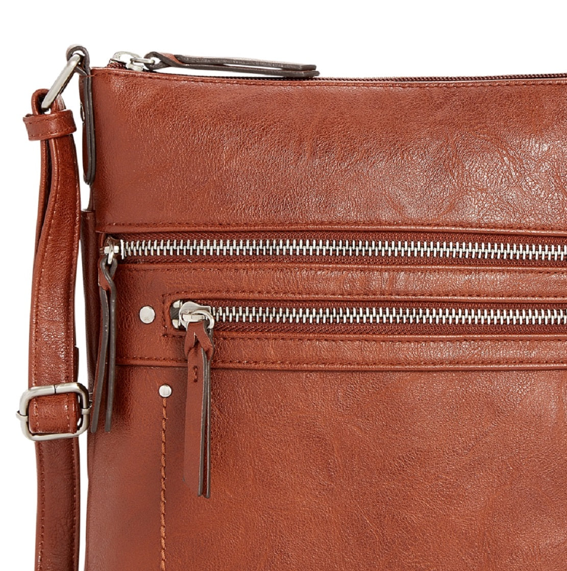 INC International Concepts Women's Riverton Crossbody Brown Size Regular