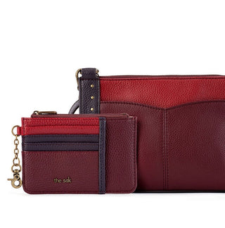 The Sak Women's Sanibel Leather Crossbody with Card Wallet Brown Size Regular