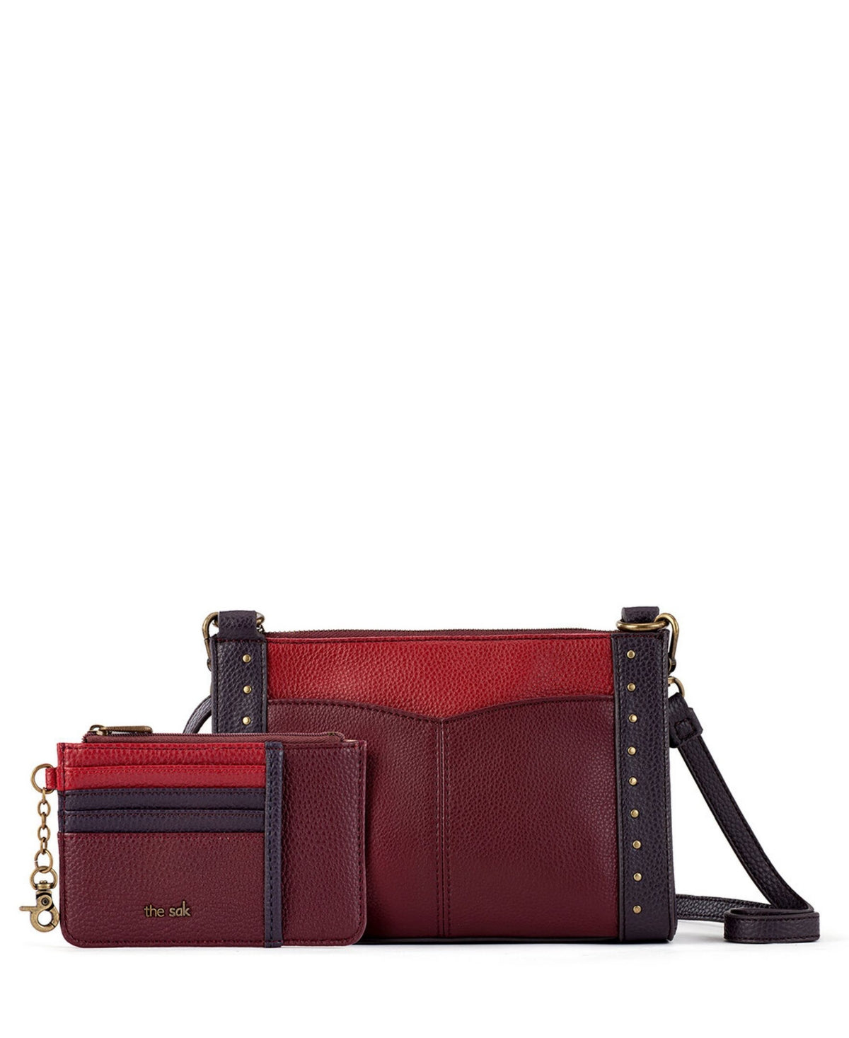 The Sak Women's Sanibel Leather Crossbody with Card Wallet Brown Size Regular