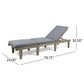 Ariana Wood Chaise Lounge with Cushion