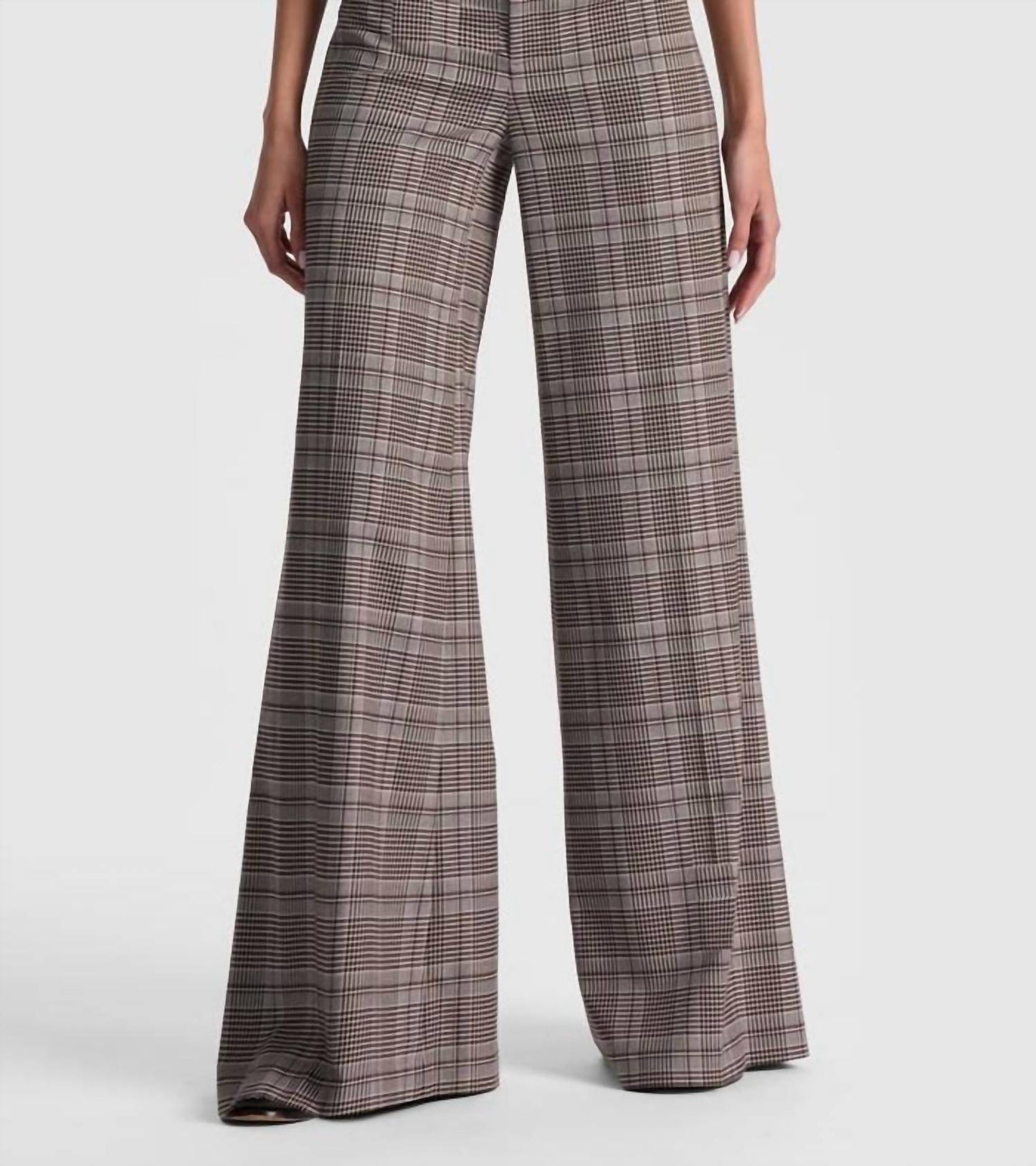 Alice + Olivia - Plaid Wide Leg Pant