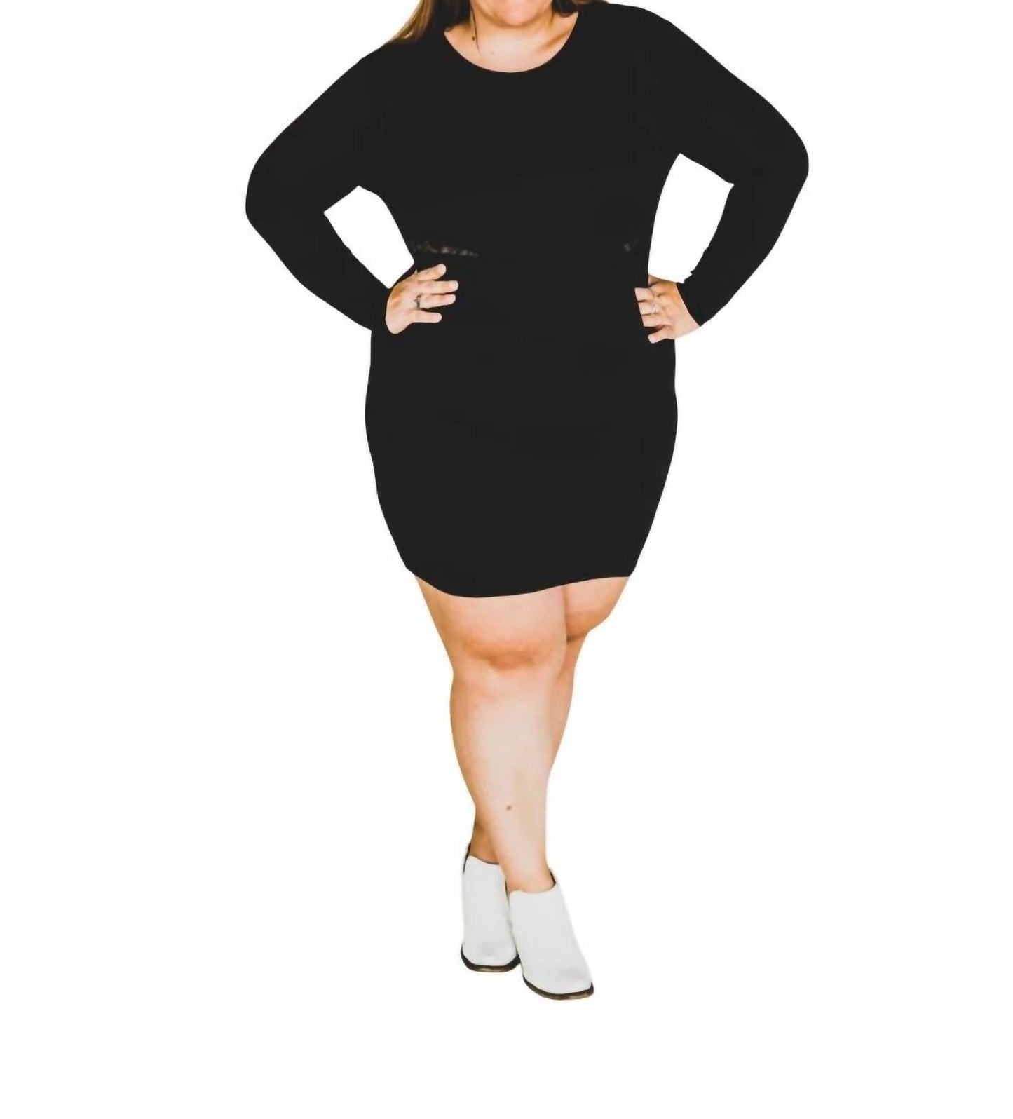 2Flyco - Long Sleeve Aztec Back Zip Dress