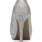 Thalia Sodi Women's Lenna Beaded Heel Pumps Gray Size 9.5 M