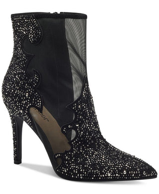Thalia Sodi Women's Rosanna Embellished Dress Booties Black Size 7.5 M