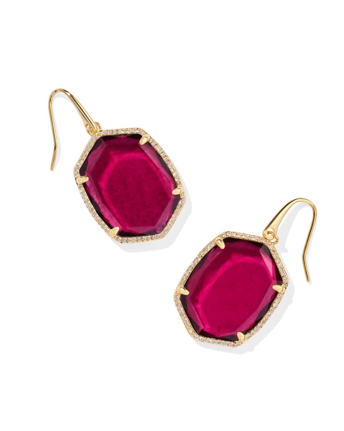 Kendra Scott - Women's Daphne Pave Frame Drop Earrings