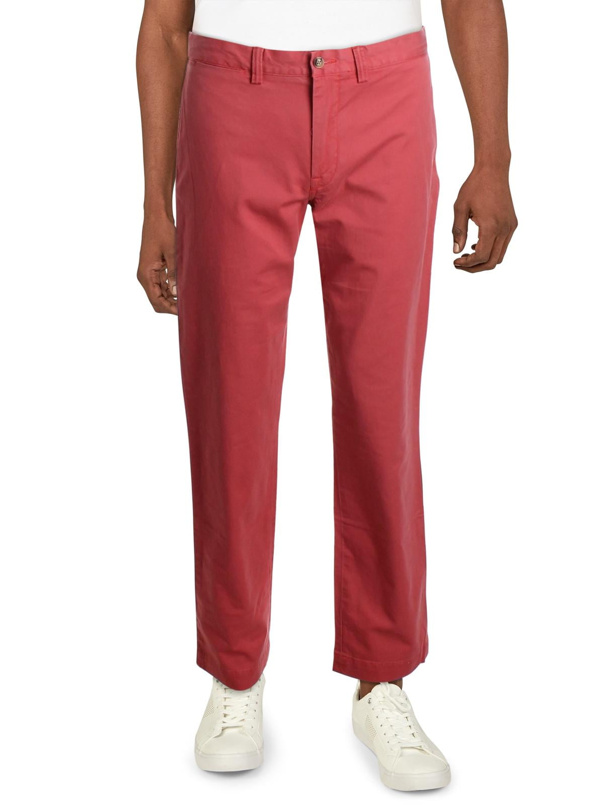 Ralph Lauren Men's Stretch Straight Fit Chino Pants Red Size 32X32