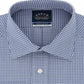 Eagle Men's Classic Regular Fit Non Iron Stretch Collar Check Dress Shirt Blue Size 17X34X35
