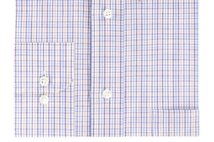 Eagle Men's Classic Fit Stretch Collar Dress Shirt Purple Size 34-35