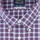 Eagle Men's Classic Regular Fit Non Iron Stretch Collar Check Dress Shirt Blue Size 15.5X32X33