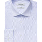 Calvin Klein Men's Steel Classic/Regular-Fit Non-Iron Performance Dress Shirt Purple Size 17X34-35