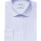 Calvin Klein Men's Steel Classic/Regular-Fit Non-Iron Performance Dress Shirt Purple Size 17.5X34-35