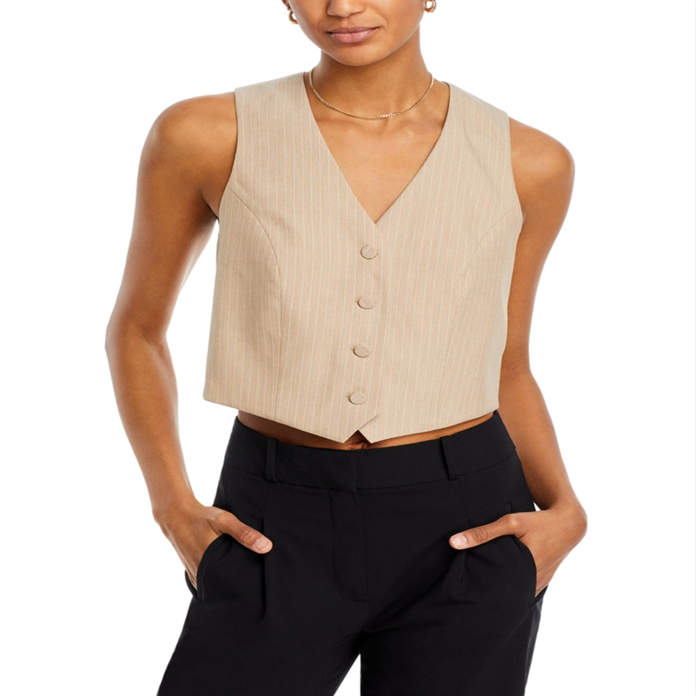 Wayf Frances Vest Beige