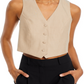 Wayf Frances Vest Beige